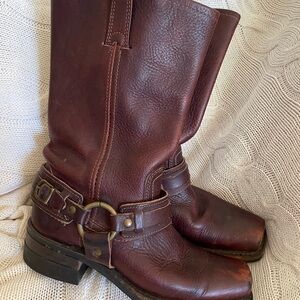Frye Dark Brown Leather Boots